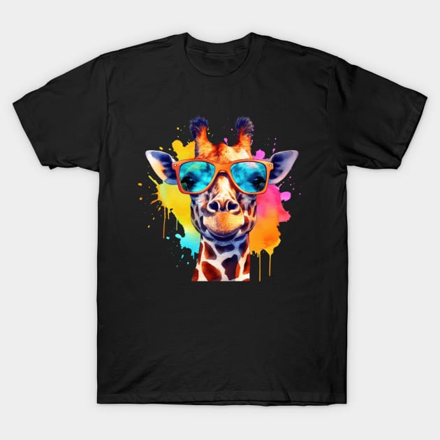 Giraffe Summer Superstar T-Shirt by CreativeJourney